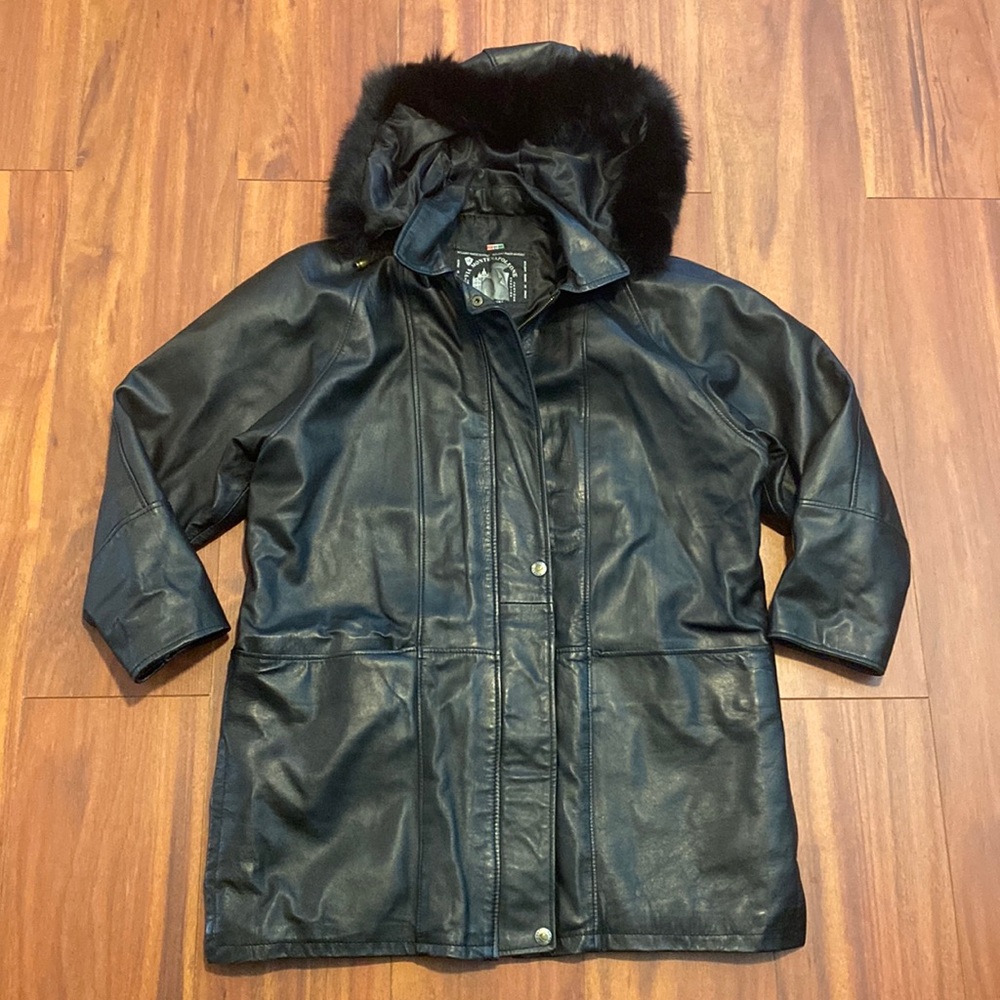 🔥BUNDLESALE Mens XS S authentic mink fur leather jacket coat Italian Milano